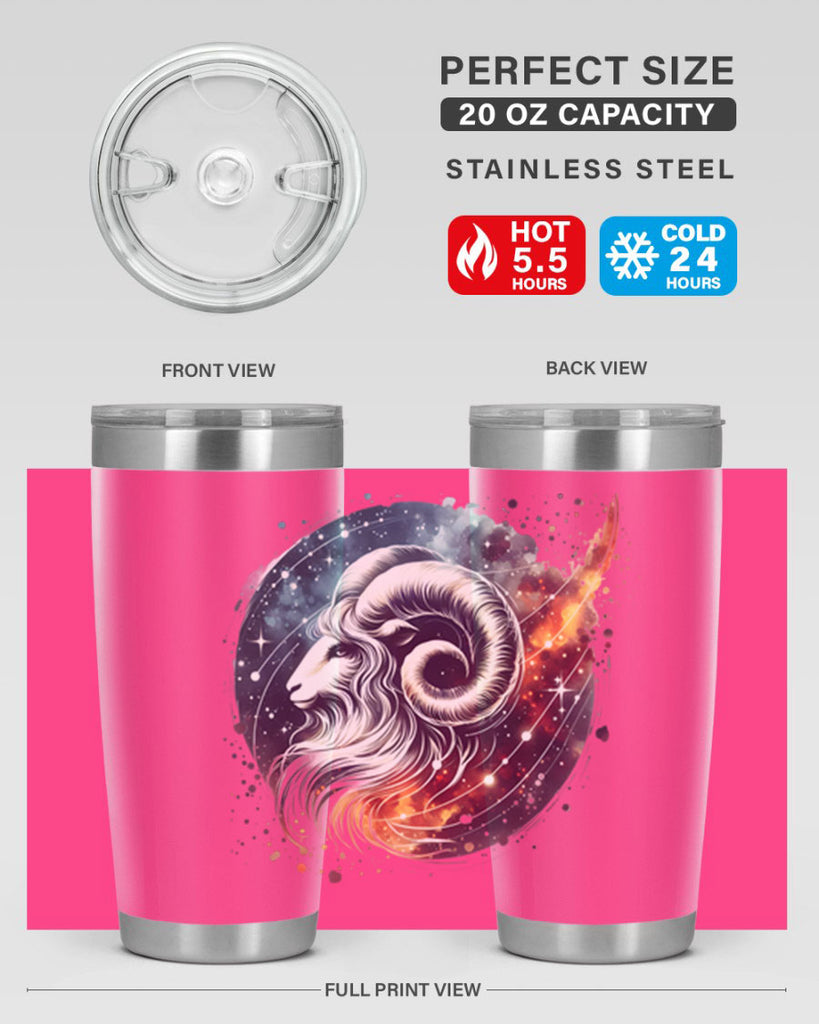 aries 124#- zodiac- Tumbler