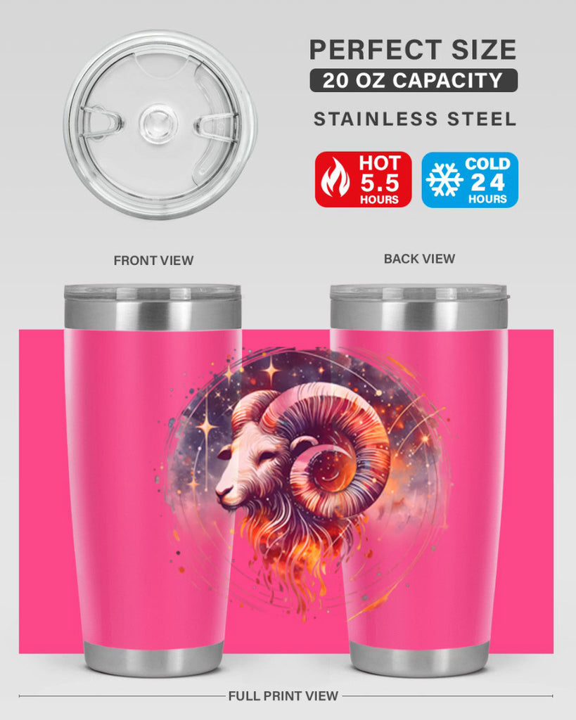 aries 125#- zodiac- Tumbler