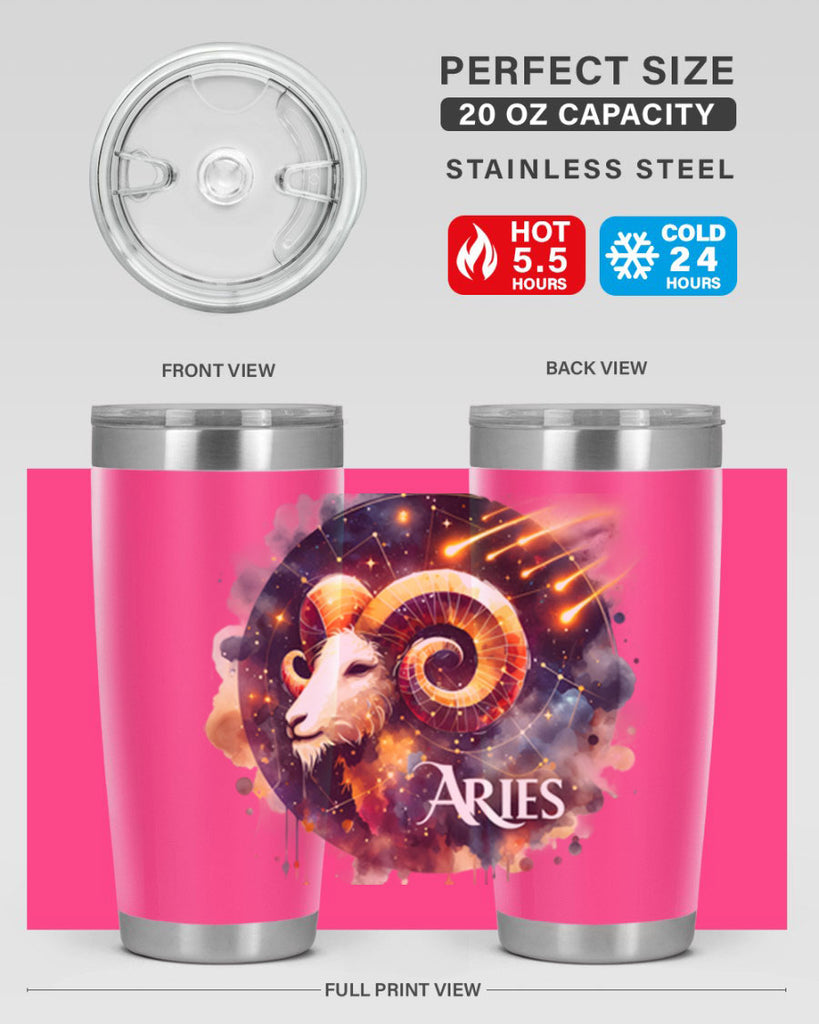 aries 127#- zodiac- Tumbler
