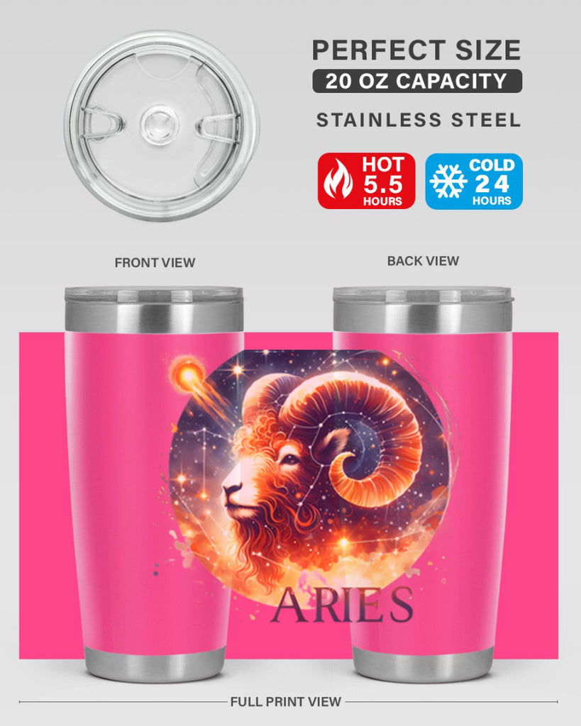 aries 130#- zodiac- Tumbler