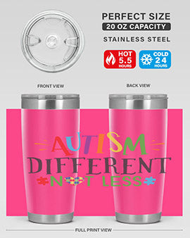autism different not less Style 5#- autism- Tumbler