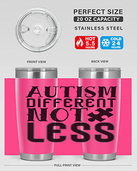 autism different not less Style 6#- autism- Tumbler