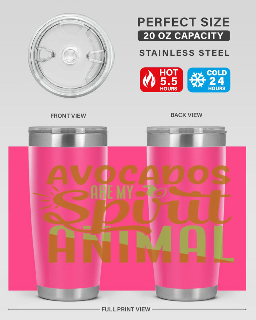 avocados are my spirit animal 9#- avocado- Tumbler