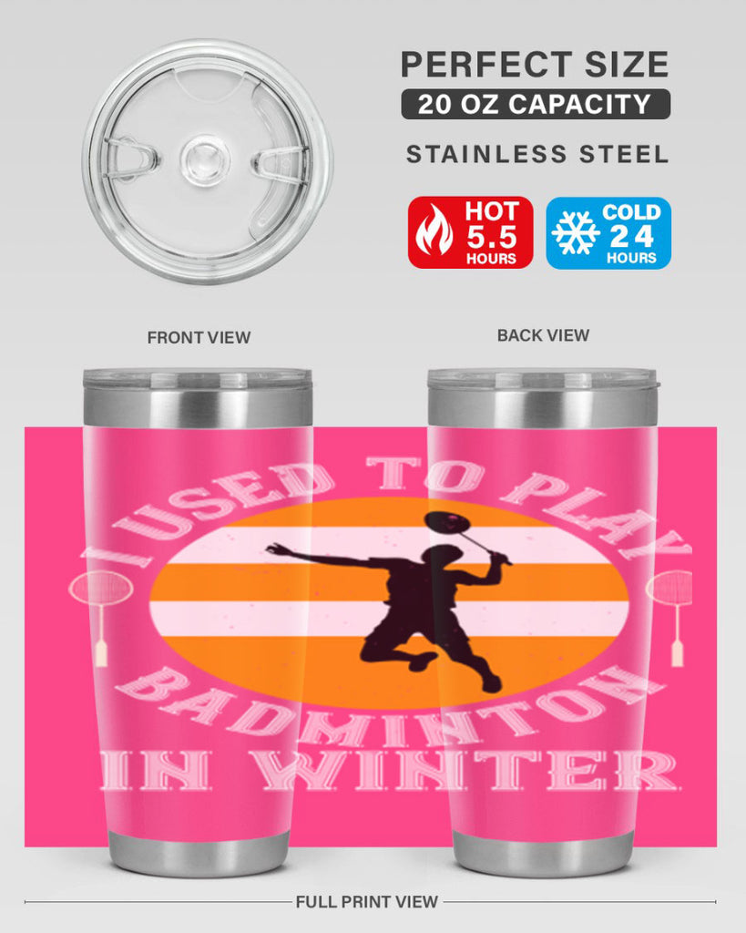 badmintonI used to playin winter 2333#- badminton- Tumbler
