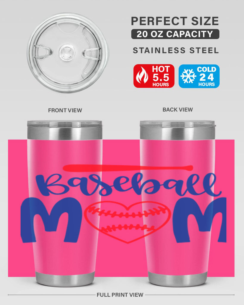 baseball mom 2077#- baseball- Tumbler