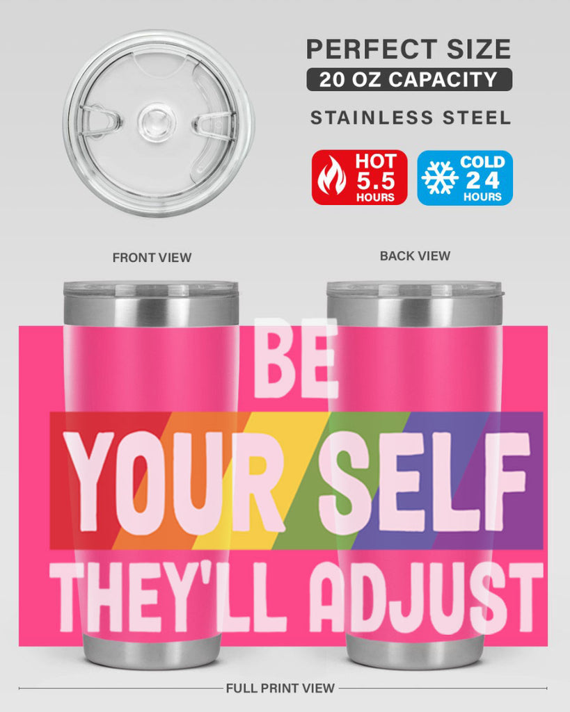 be yourself theyll adjust rainbow lgbt 160#- lgbt- Tumbler