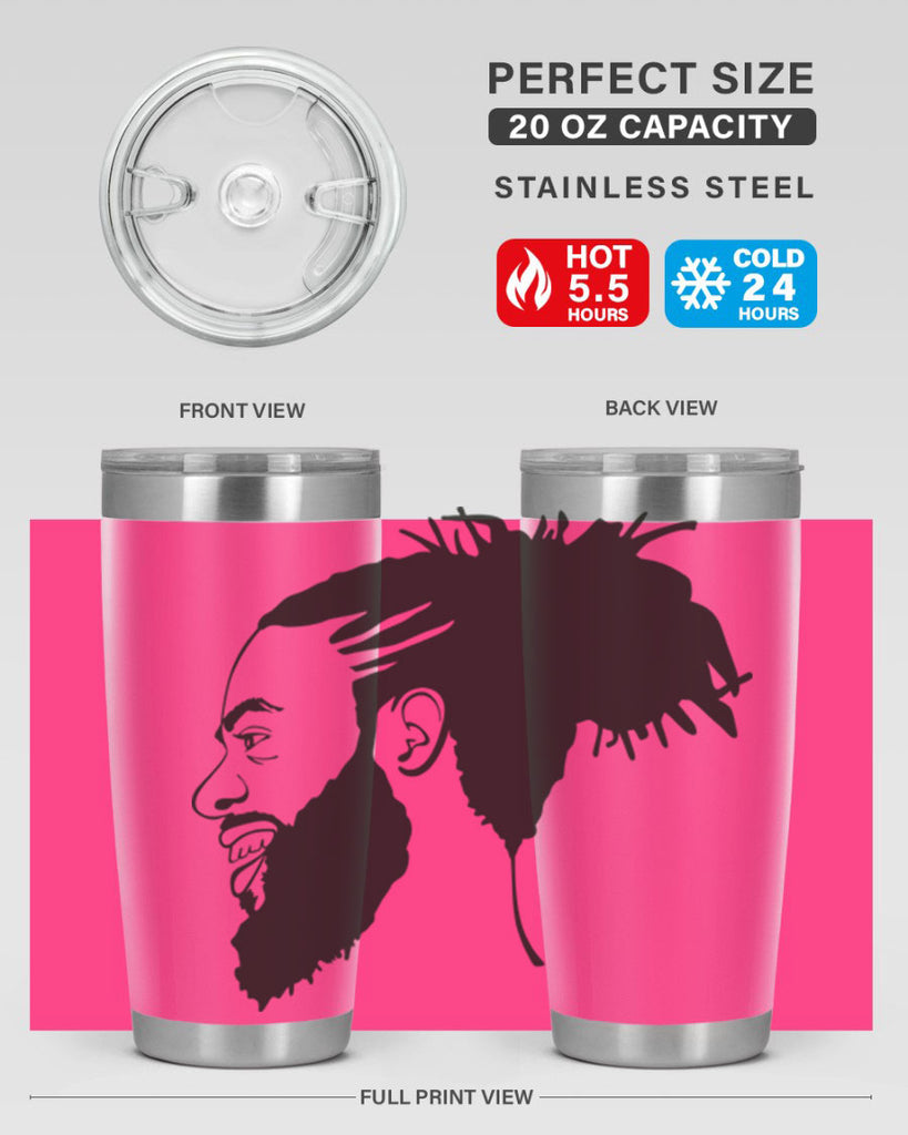 beardman 45#- black men - boys- tumbler