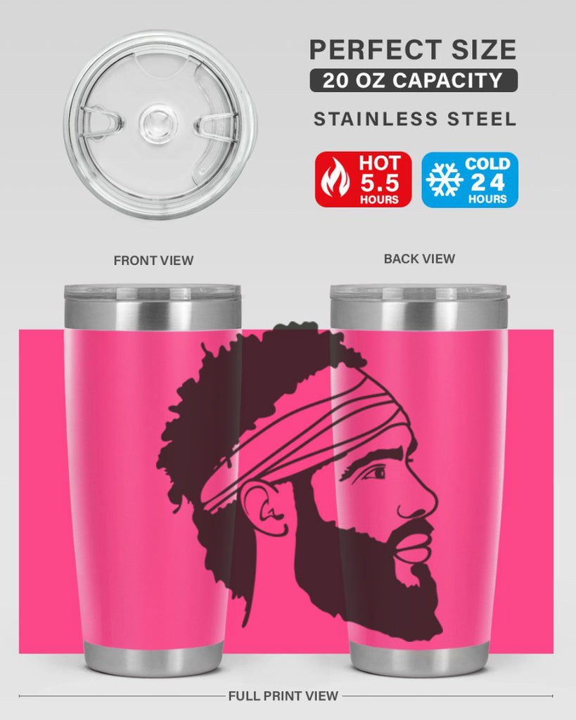 beardman 48#- black men - boys- tumbler