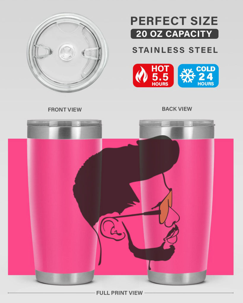 beardman 50#- black men - boys- tumbler