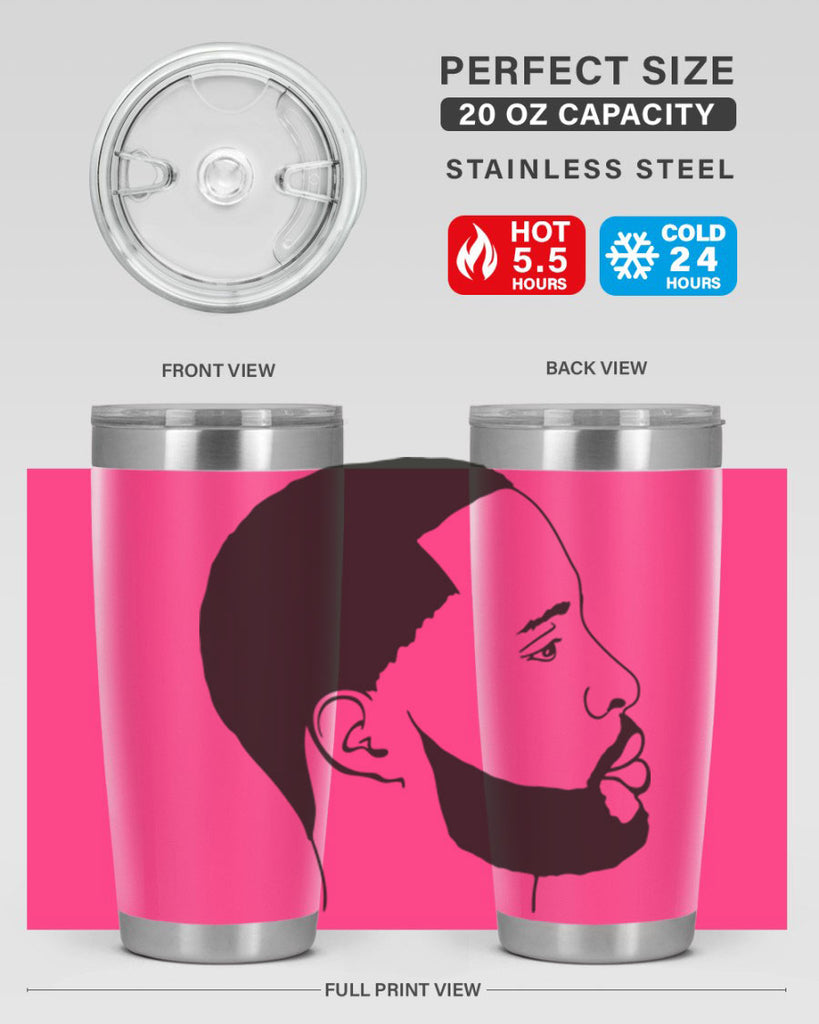 beardman 54#- black men - boys- tumbler