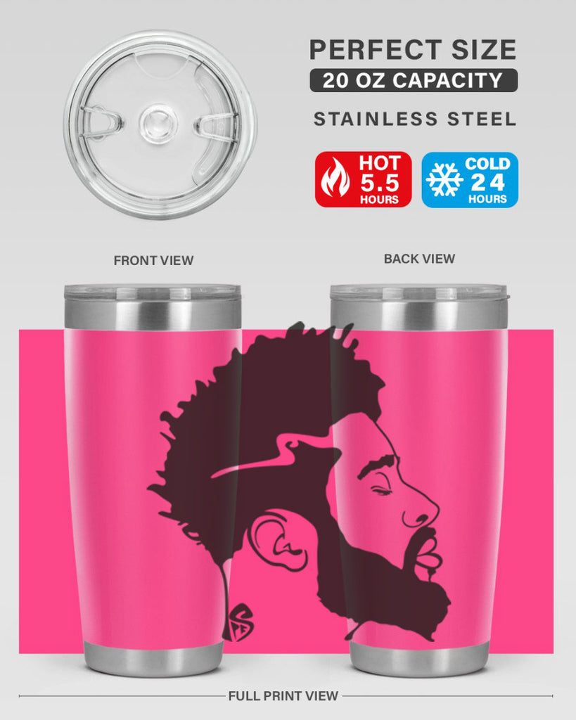 beardman 59#- black men - boys- tumbler