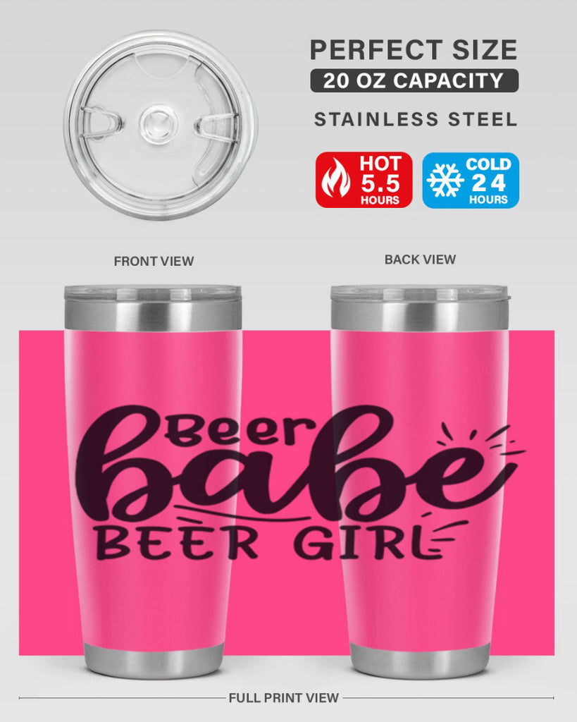 beer babe beer girl 136#- beer- Tumbler