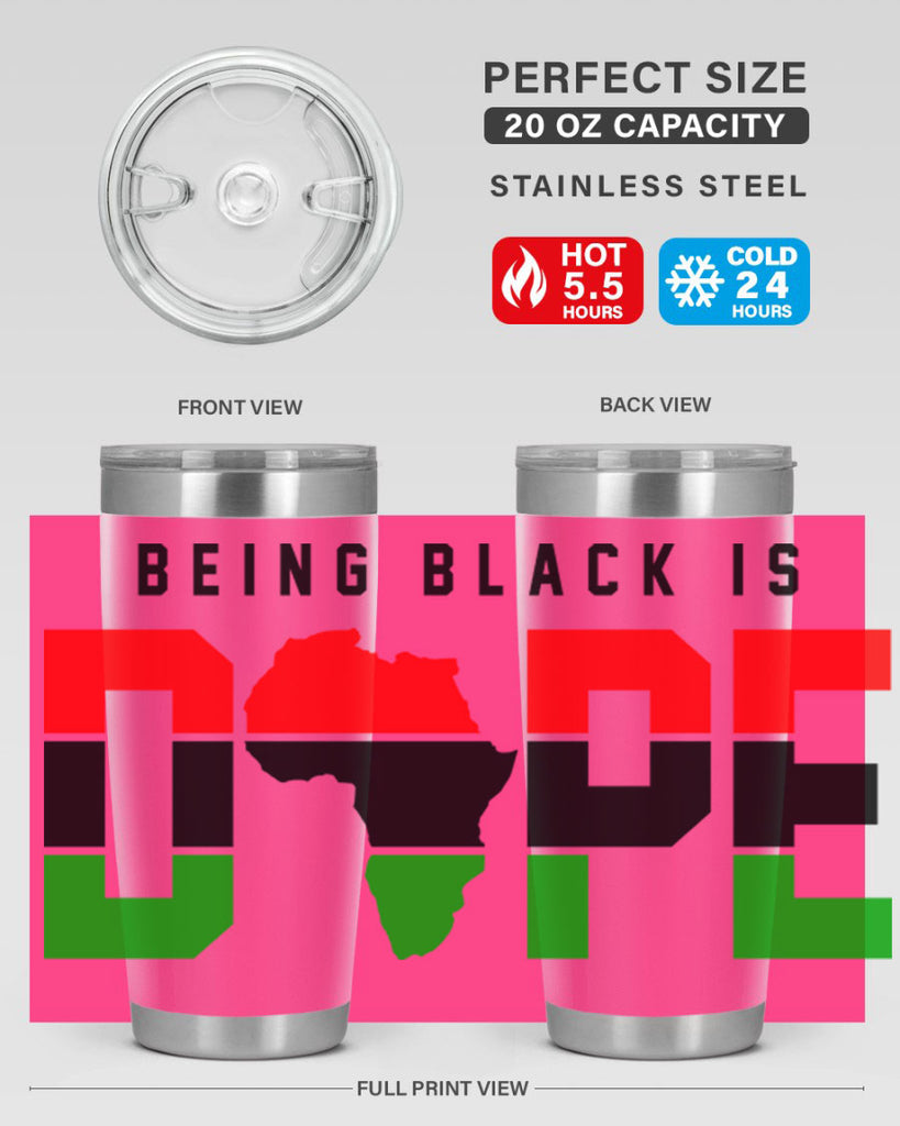 being black is dope africa 257#- black words phrases- Cotton Tank