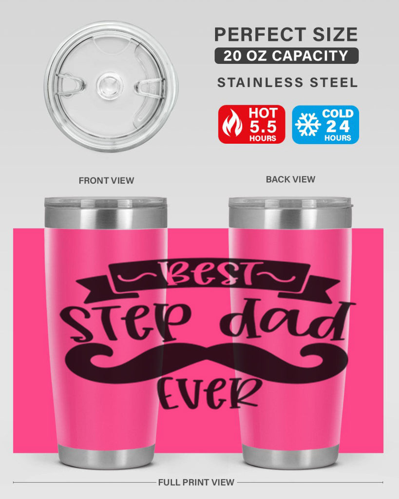best step dad ever 70#- fathers day- Tumbler