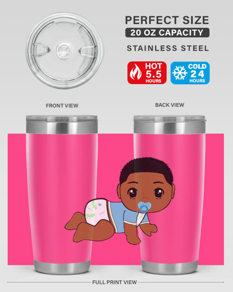 black baby boy 1#- black men - boys- tumbler