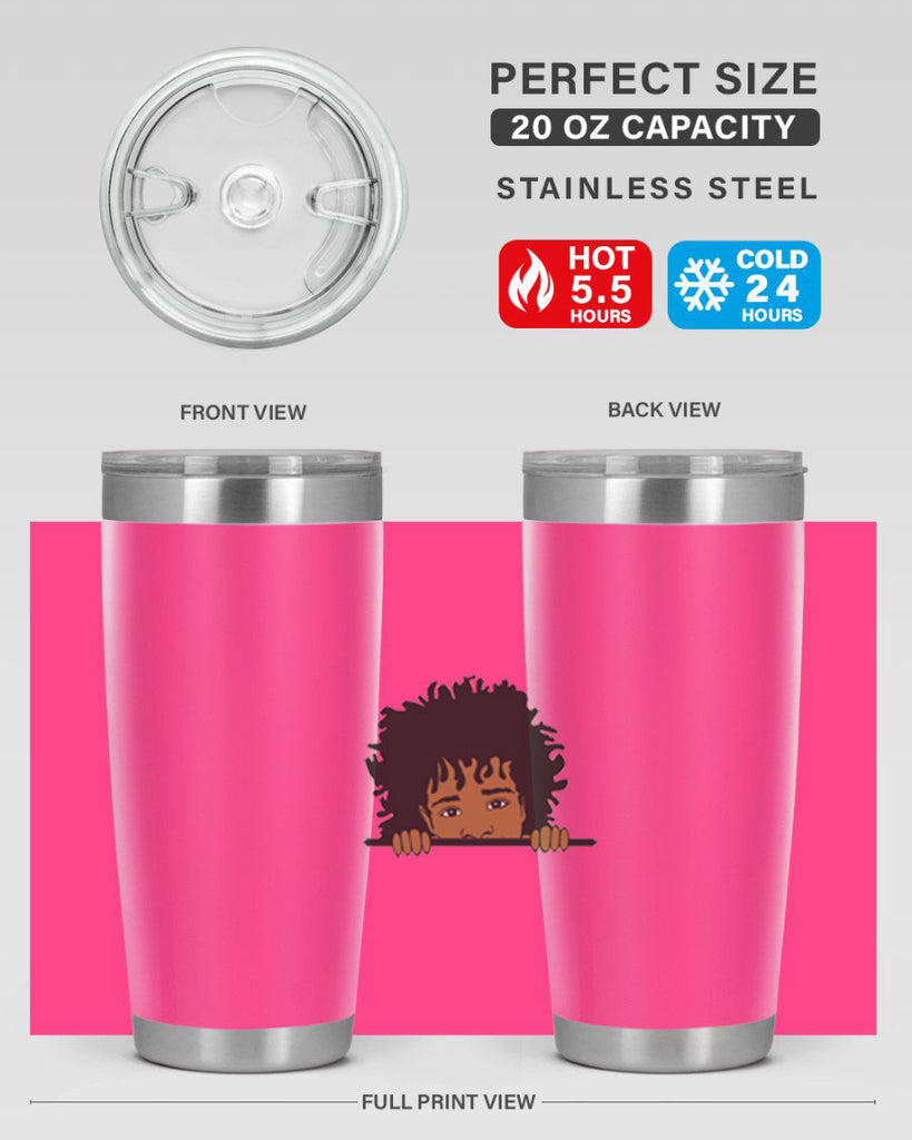 black boy 4#- black men - boys- tumbler