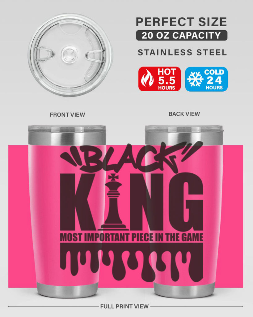 black king 214#- black words phrases- Cotton Tank