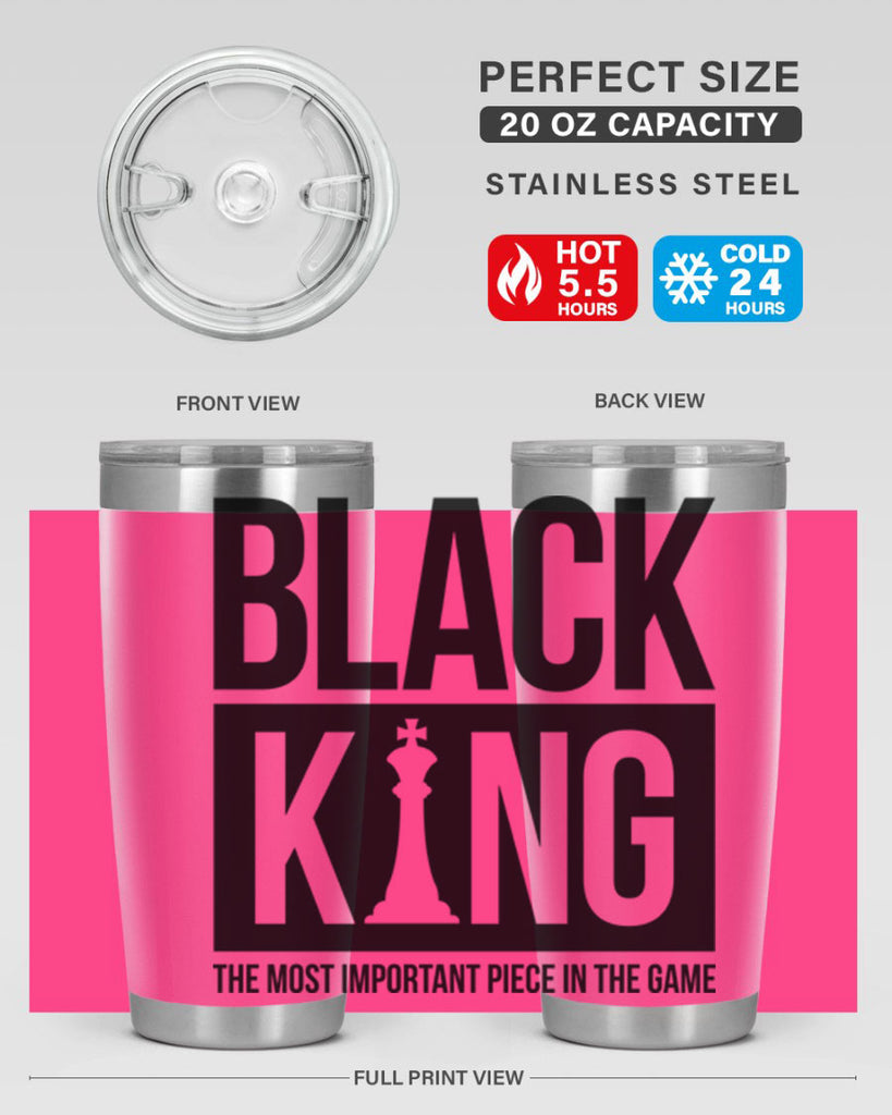 black king 234#- black words phrases- Cotton Tank