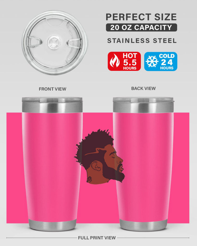 black man 30#- black men - boys- tumbler