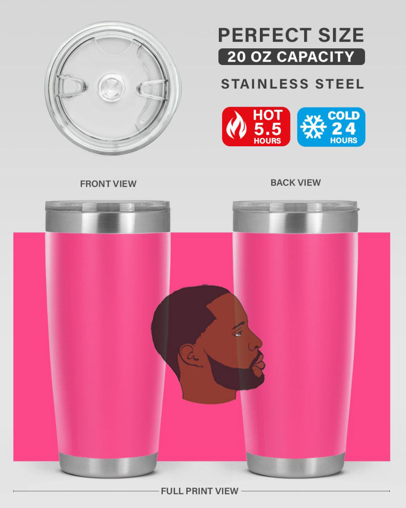black man 35#- black men - boys- tumbler