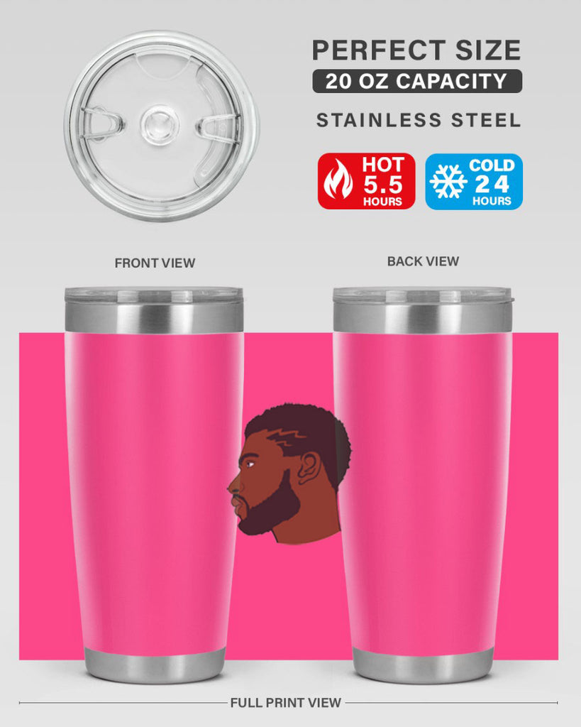 black man 40#- black men - boys- tumbler