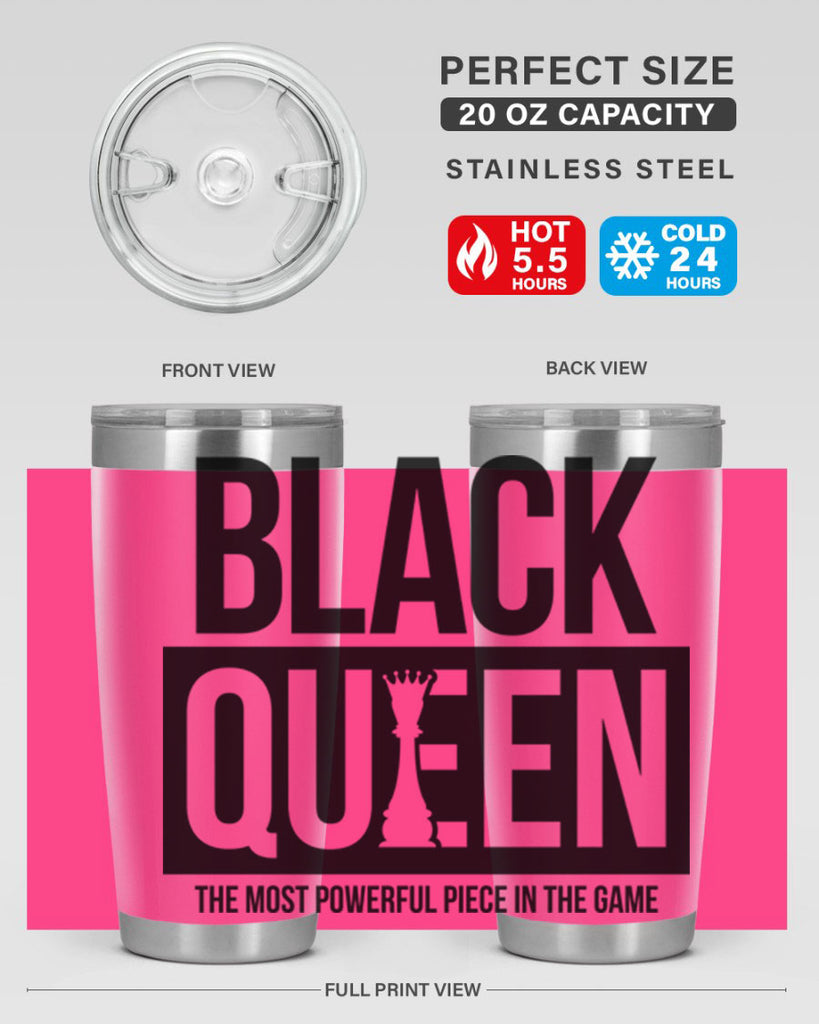 black queen chess 224#- black words phrases- Cotton Tank