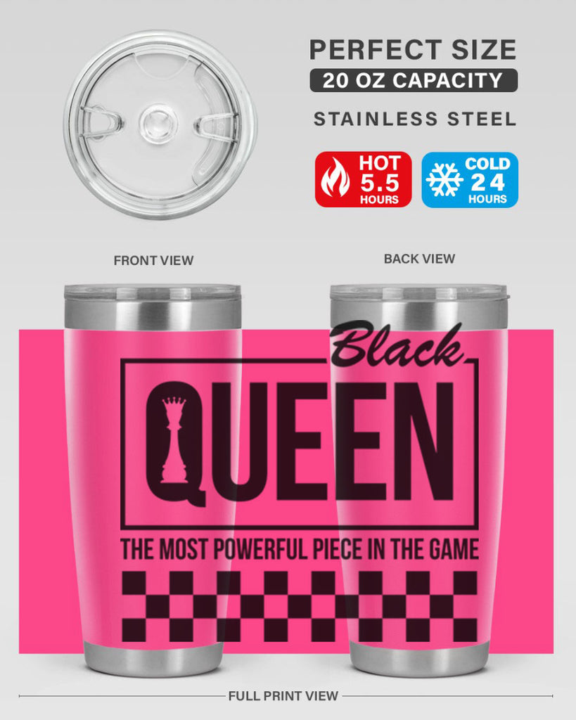 black queen chess checkered 221#- black words phrases- Cotton Tank