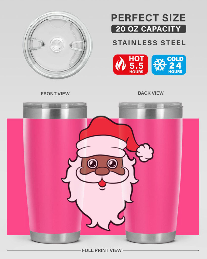black santa 25#- black men - boys- tumbler