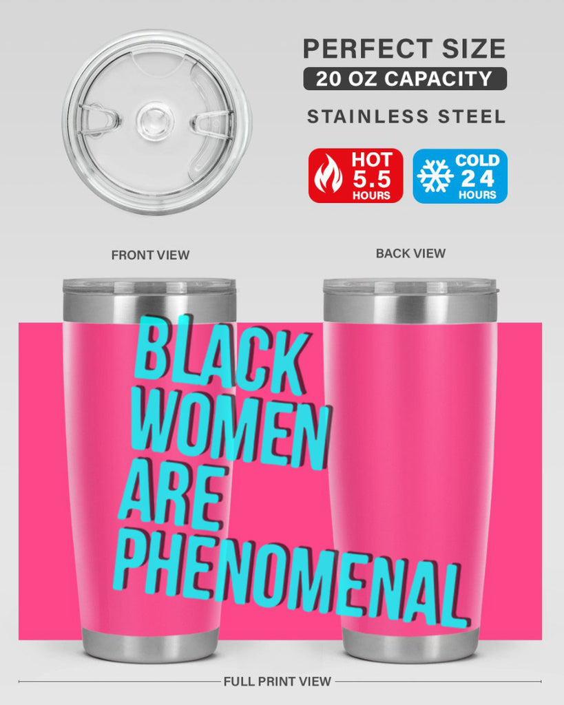 black woman are phenomenal color 216#- black words phrases- Cotton Tank