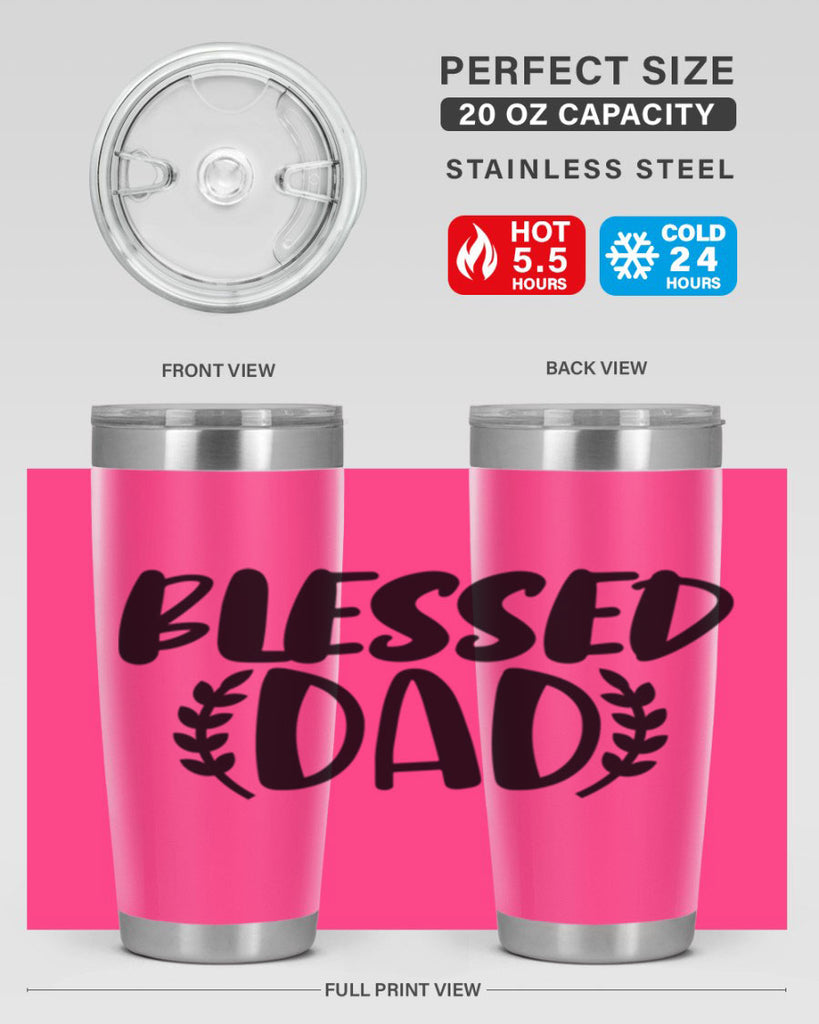 blessed dad 36#- dad- Tumbler