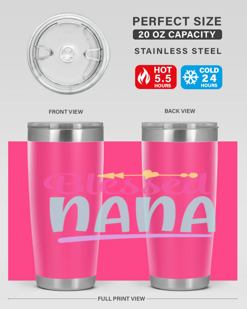 blessed nana 60#- grandma - nana- Tumbler