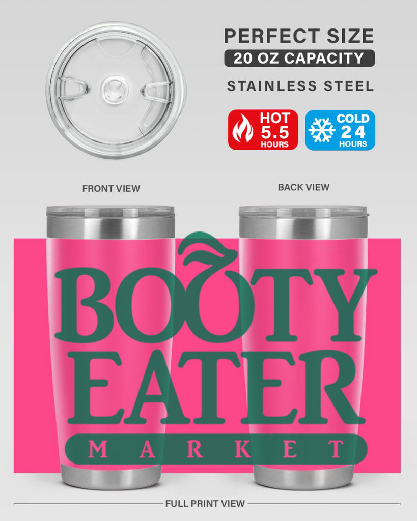 bootyeater 192#- black words phrases- Cotton Tank