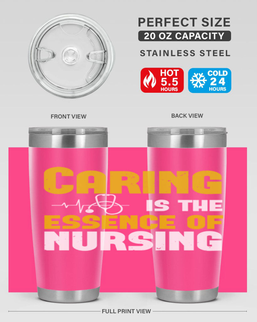 caring is the essence of Style 250#- nurse- tumbler