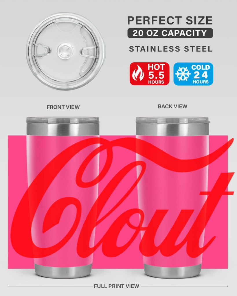 clout 185#- black words phrases- Cotton Tank