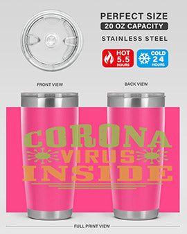 coronavirus inside Style 2#- corona virus- Tumbler