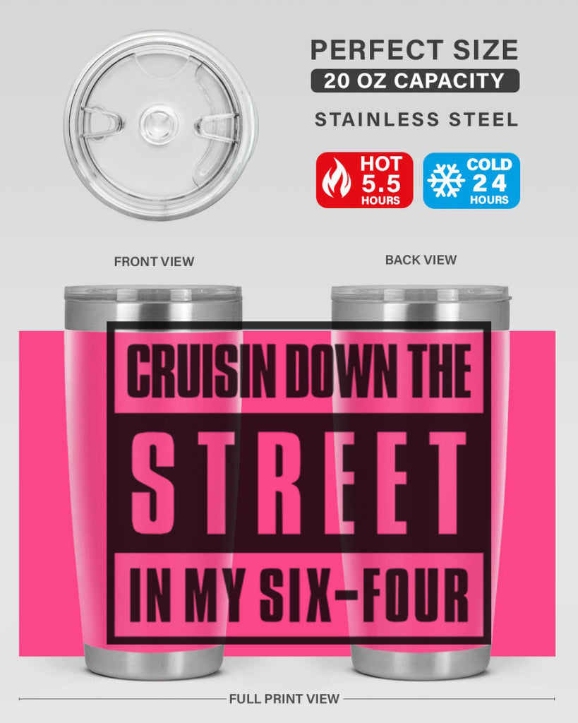 cruisin down the street 181#- black words phrases- Cotton Tank