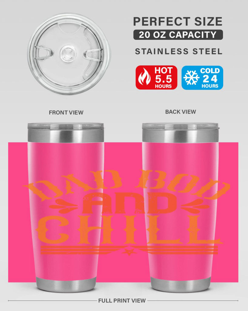 dad bod and chill 118#- fathers day- Tumbler