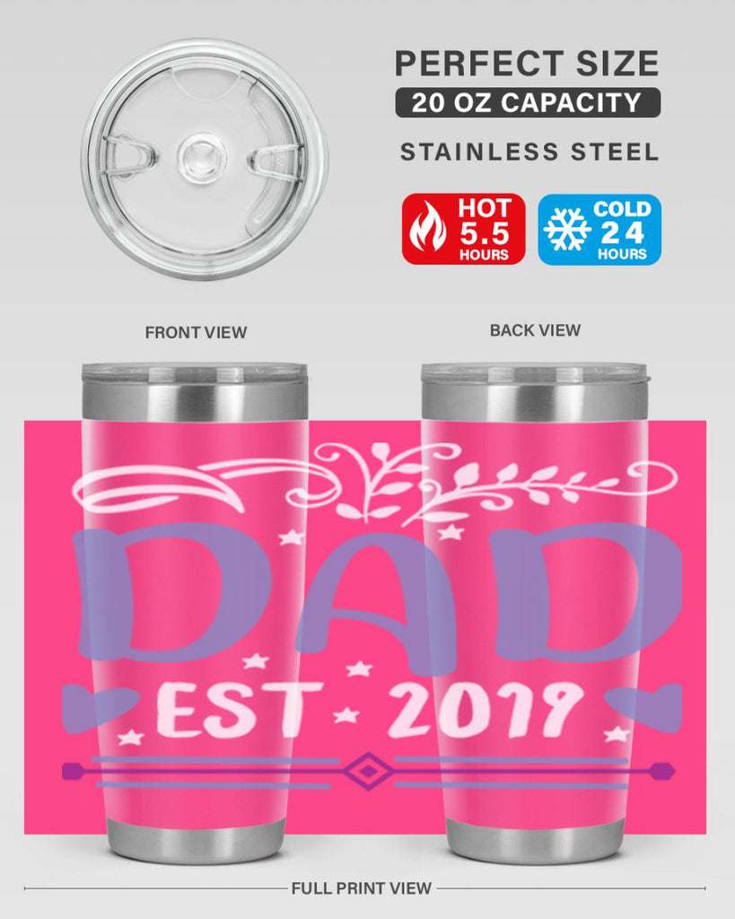 dad est 100#- fathers day- Tumbler