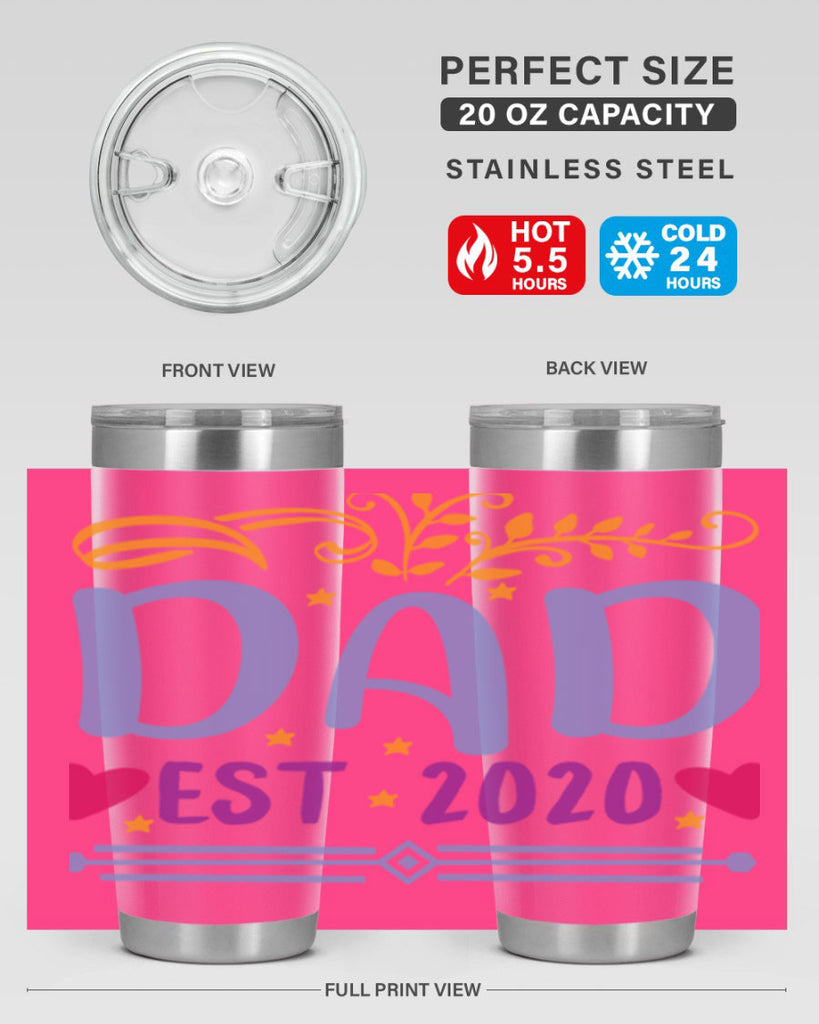 dad est 98#- fathers day- Tumbler