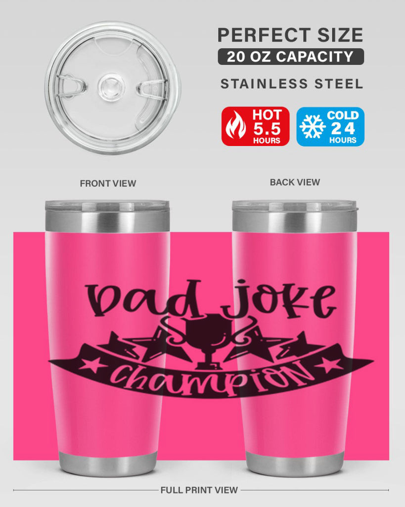 dad joke champion 66#- fathers day- Tumbler