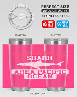 dangerous shark area pacific ocean Style 92#- shark  fish- Tumbler