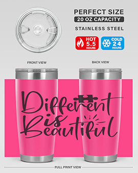 different is beautiful Style 12#- autism- Tumbler