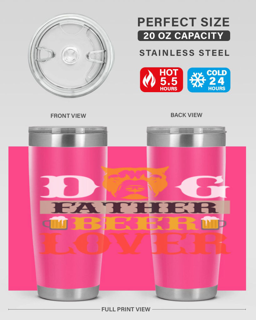 dog father beer lover 116#- beer- Tumbler