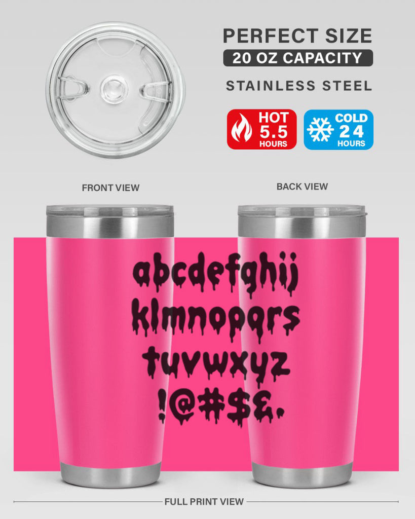 dripping lowercase 162#- black words phrases- Cotton Tank
