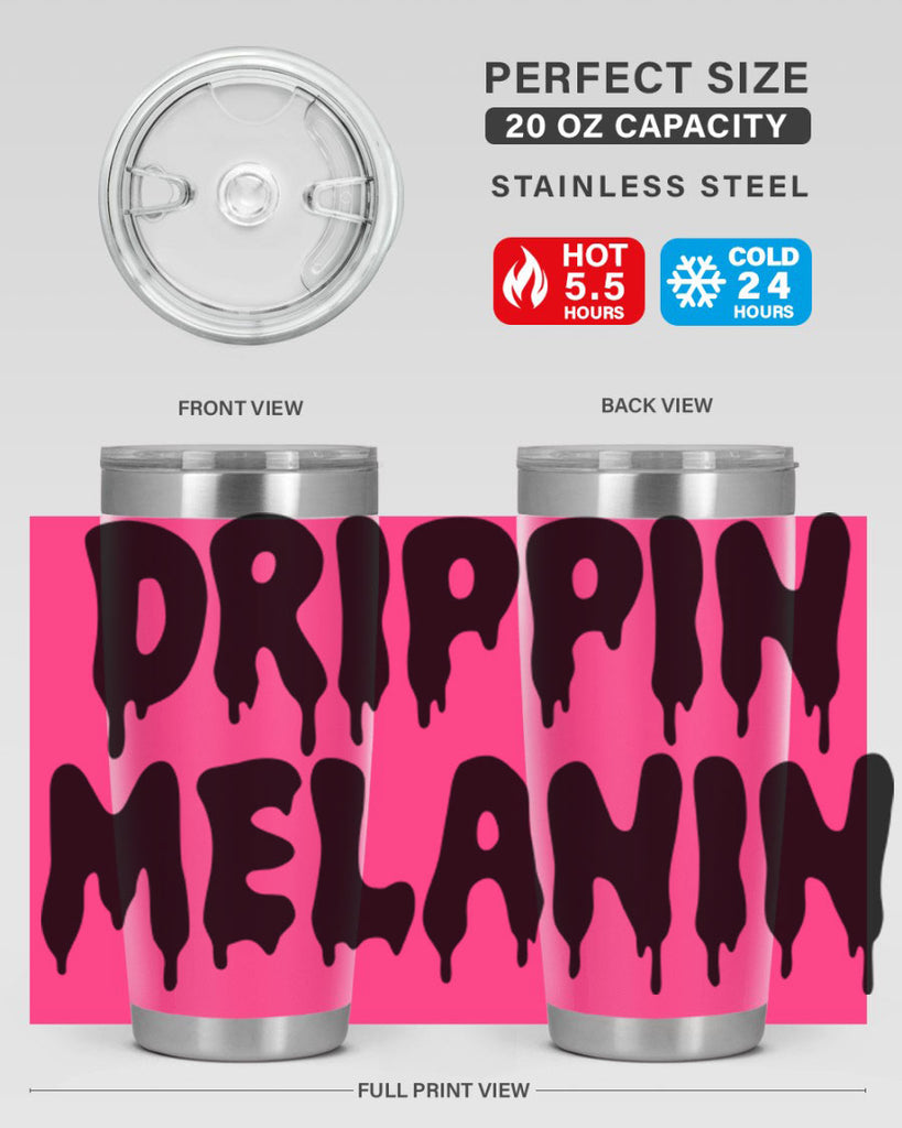 drippinmelanin  160#- black words phrases- Cotton Tank
