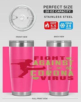 fight against corona virus Style 41#- corona virus- Tumbler