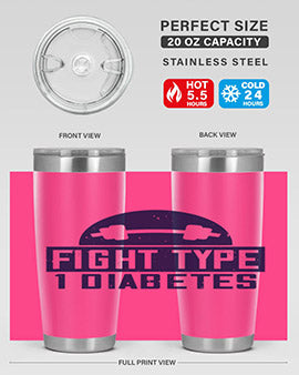 fight type diabetes Style 37#- diabetes- Tumbler