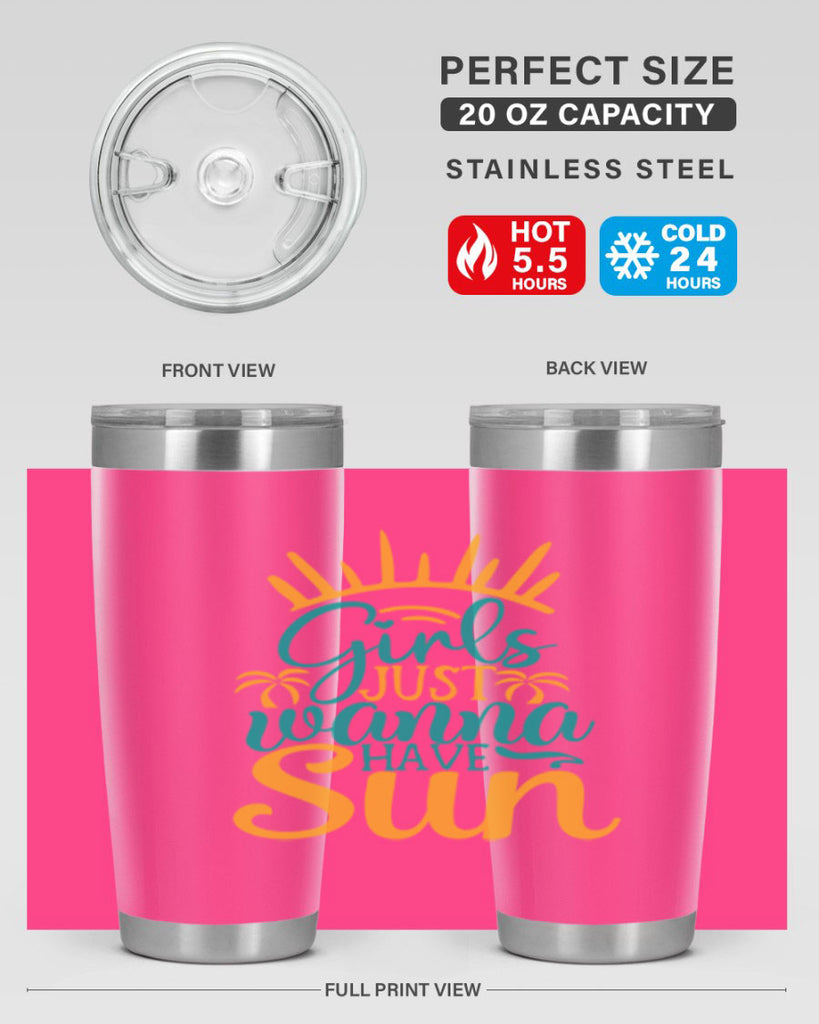 girls just wanna have sun Style 102#- summer- Tumbler