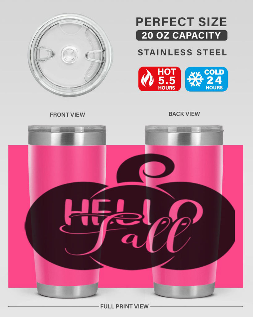hello fall 275#- fall- Tumbler