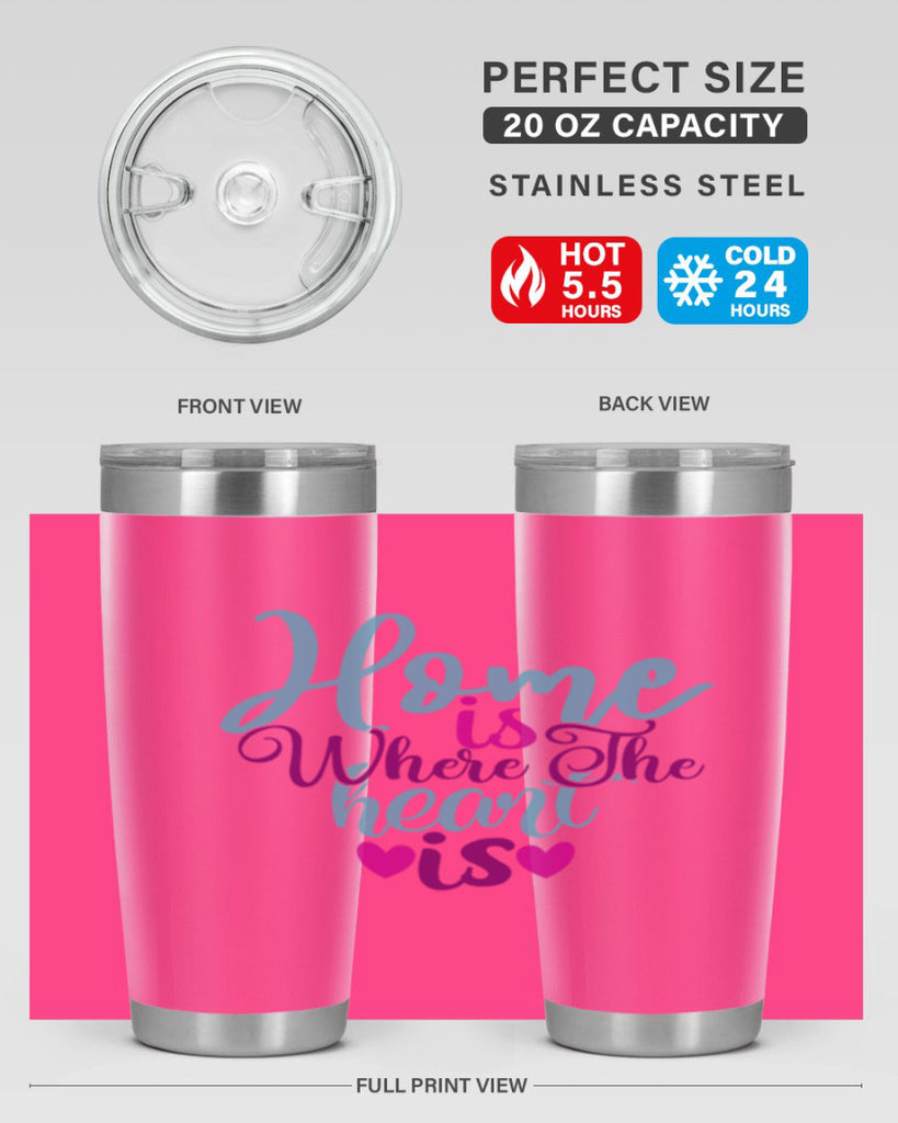 home is where the heart is 29#- family- Tumbler